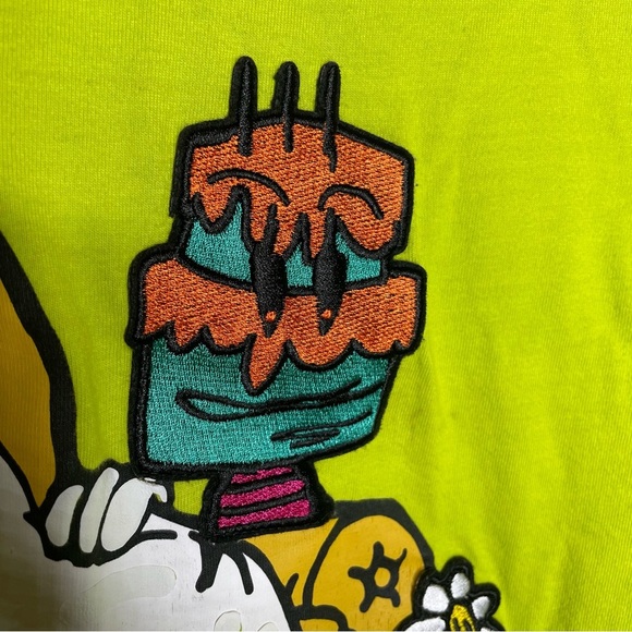 Wedding Cake Wake Bake And Cake Mens Small Graphic T-Shirt Lime Patches Smoke - Picture 4 of 12